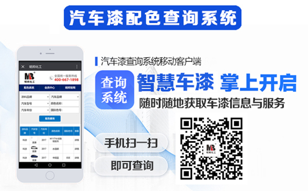 【ag8旗舰厅化工】最新《汽车漆配色查询系统》正式上线